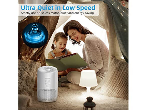 Air Purifier HEPA Filter Home Office Large Room 500sqft