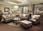 Sofa Set Living Room L-Shape Sectional Modern Fabric