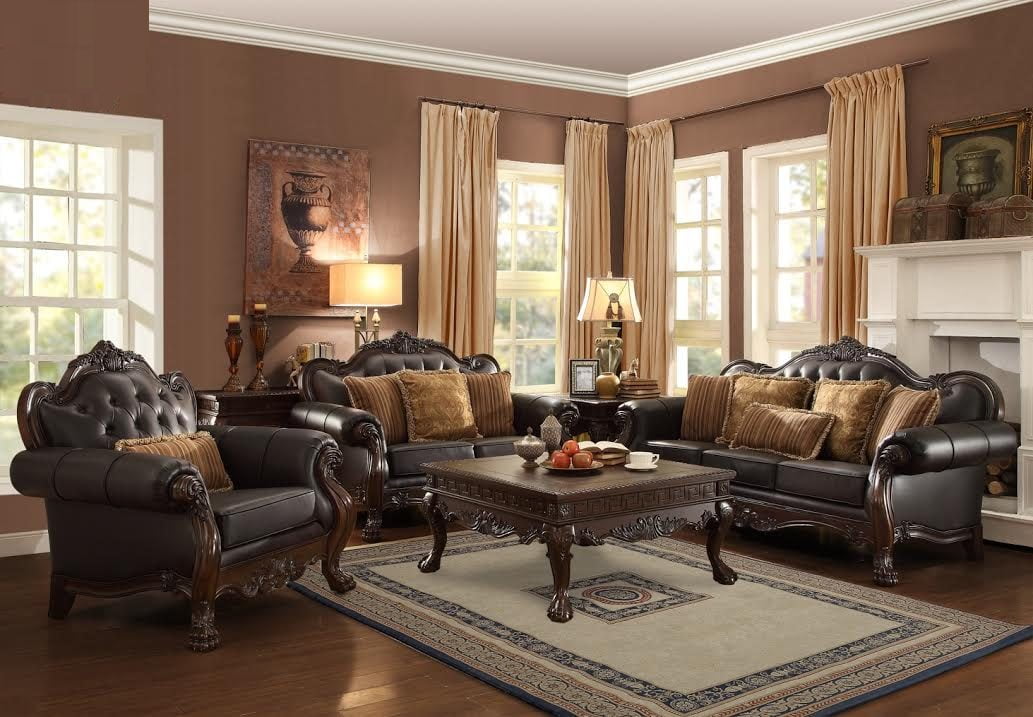 Sofa Set Living Room L-Shape Sectional Modern Fabric