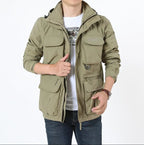 Outdoor Hiking Jacket Waterproof Windbreaker Camping
