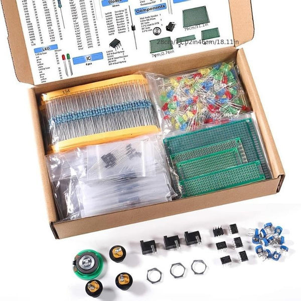 Capacitor Kit Assortment Electrolytic Ceramic 500pcs