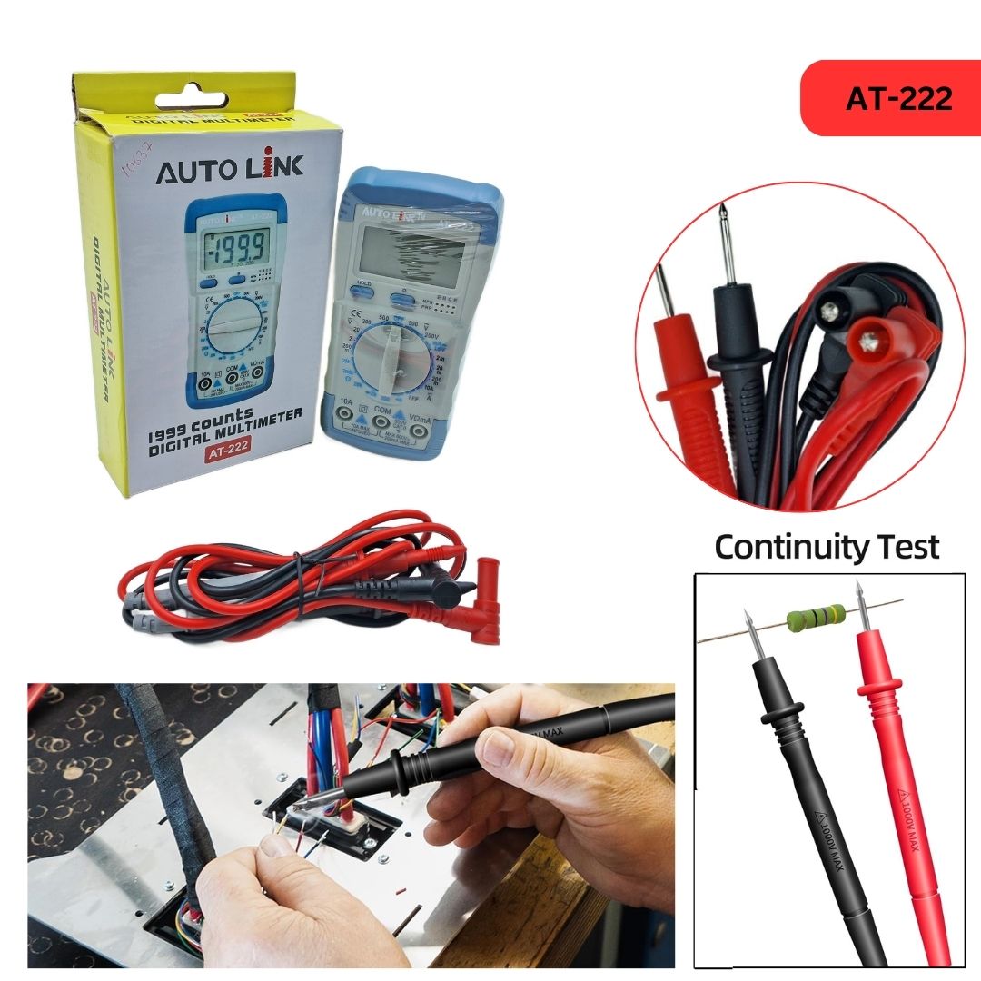 Digital Multimeter Auto Range AC DC Voltage Tester