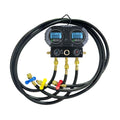 Air Conditioner Digital Manifold Gauge Digital Refrigerant Pressure Gauges Pressure Vacuum Tester With 1.5M of Charging Hose