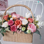 Artificial Flower Rose Silk Bouquet Wedding Decoration