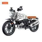 COGO Kids DIY Assembly Build Blocks Plastic Motorcycle Model Puzzle Building Block Toys