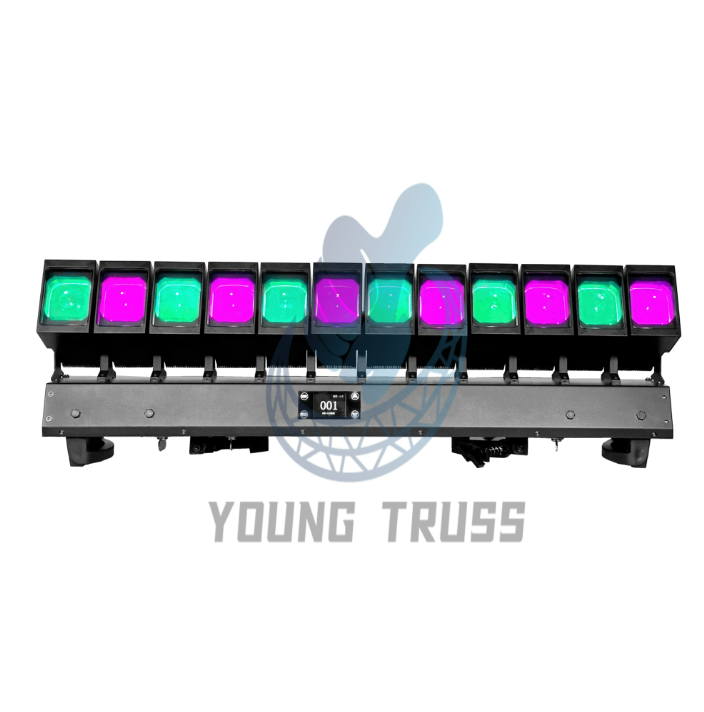COLoRado PXL Curve 12 Leds RGBW 4in1 Moving Head Beam Wash Pixel Zoom Matrix Bar Light