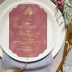 Customized Embossed Initial Deluxe Sage Green Place Card with Velvet Cover Menu Card Wedding Invitation Tassel