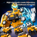Customized Plastic Transforming Robot DIY Magnetic Model Toy Unisex Shape-shifting Robot for Ages 3+