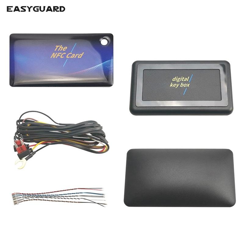 EASYGUARD Digital Smart Phone Key with PKE Passive Keyless Entry Auto Lock Unlock NFC Fit for Cars W Factory Push Start Button
