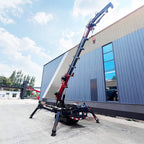 EPA CE Approved YUANXING Telescopic Boom Spider Crane 3 ton 3 Ton 3t 5 Ton 8 Ton Crawler Spider Crane Fly Jib