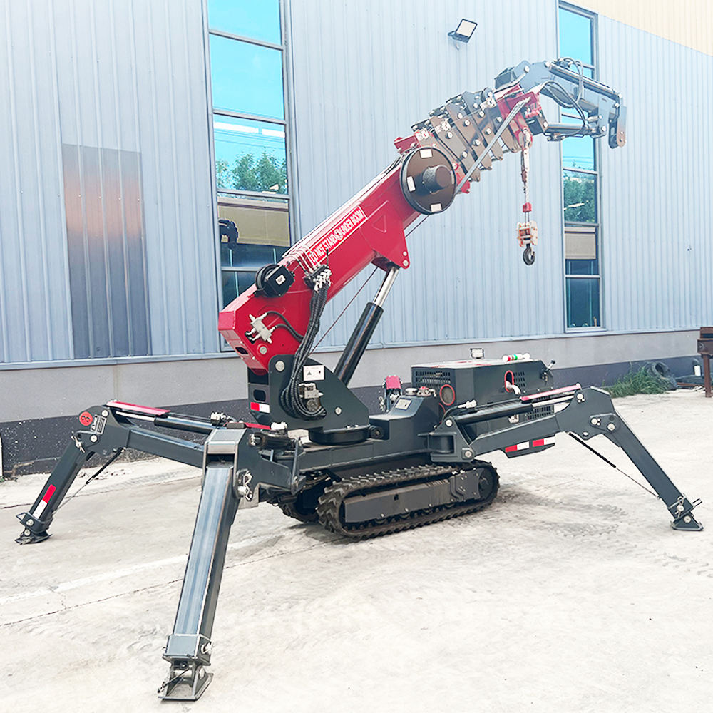 EPA CE Approved YUANXING Telescopic Boom Spider Crane 3 ton 3 Ton 3t 5 Ton 8 Ton Crawler Spider Crane Fly Jib