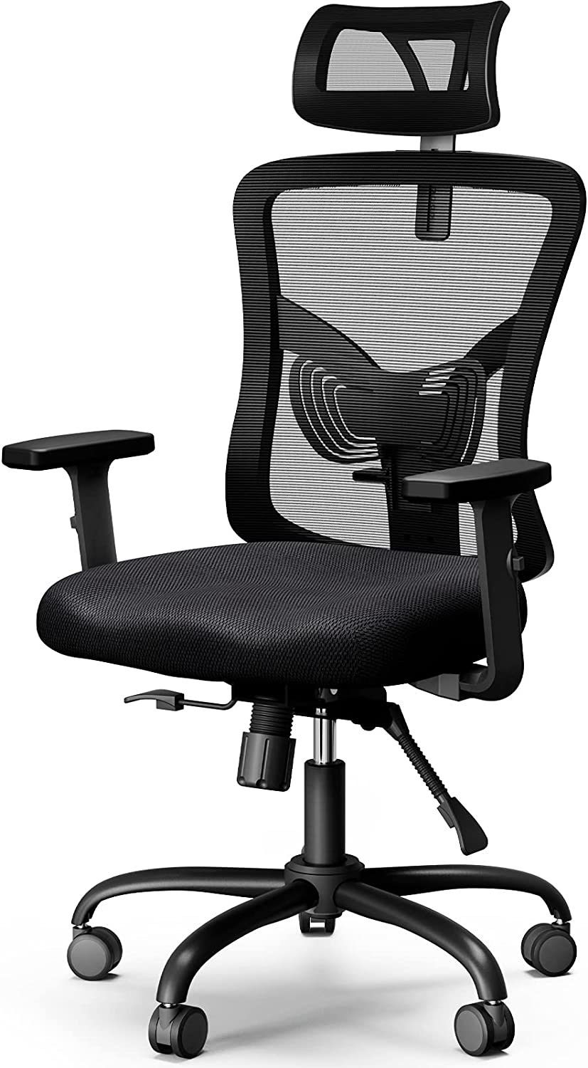 Office Chair Ergonomic Mesh High Back Lumbar Support