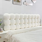 Small 14CM Thickened Snow Ball Headboard Cushion for Bedroom Tatami
