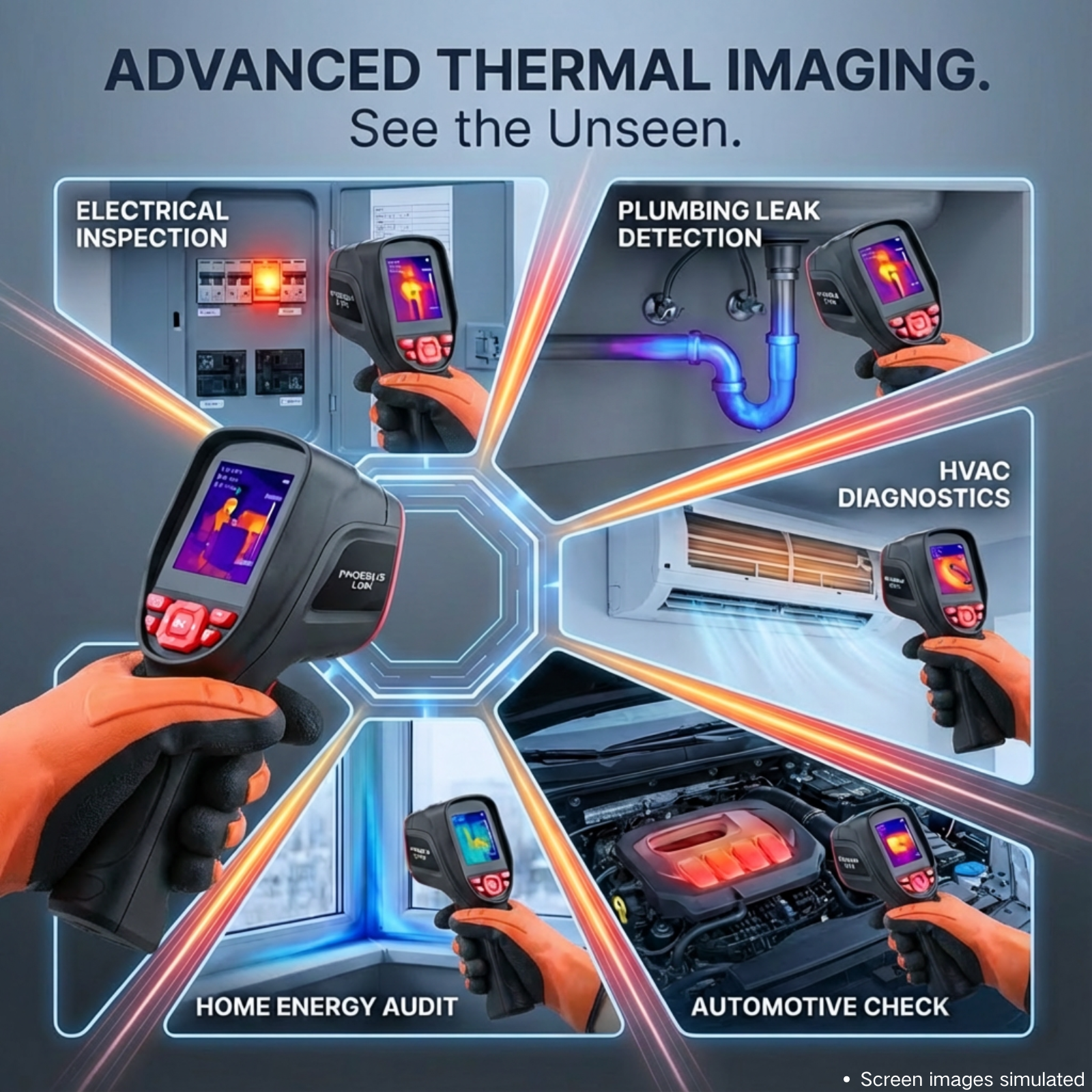 Thermal Imaging Camera Infrared Thermometer Industrial