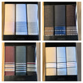 3-Pack Classic Striped Pocket Squares for Men