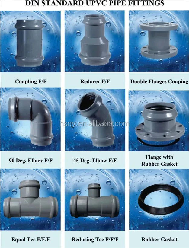 PVC Pipe Fitting Water Supply Drainage 110mm 160mm