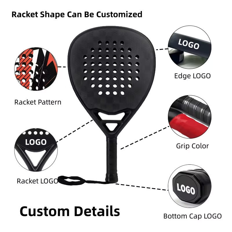 Carbon Best Quality Professional Paddle Ball Raquetas Outdoor Sport Beach Tennis Tennis Racket