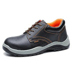 Safety Work Shoes Steel Toe Cap Men Leather Boots