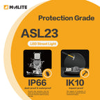 IK09 Rated LED Street Light For African Urban Street Lighting And Public Procurement