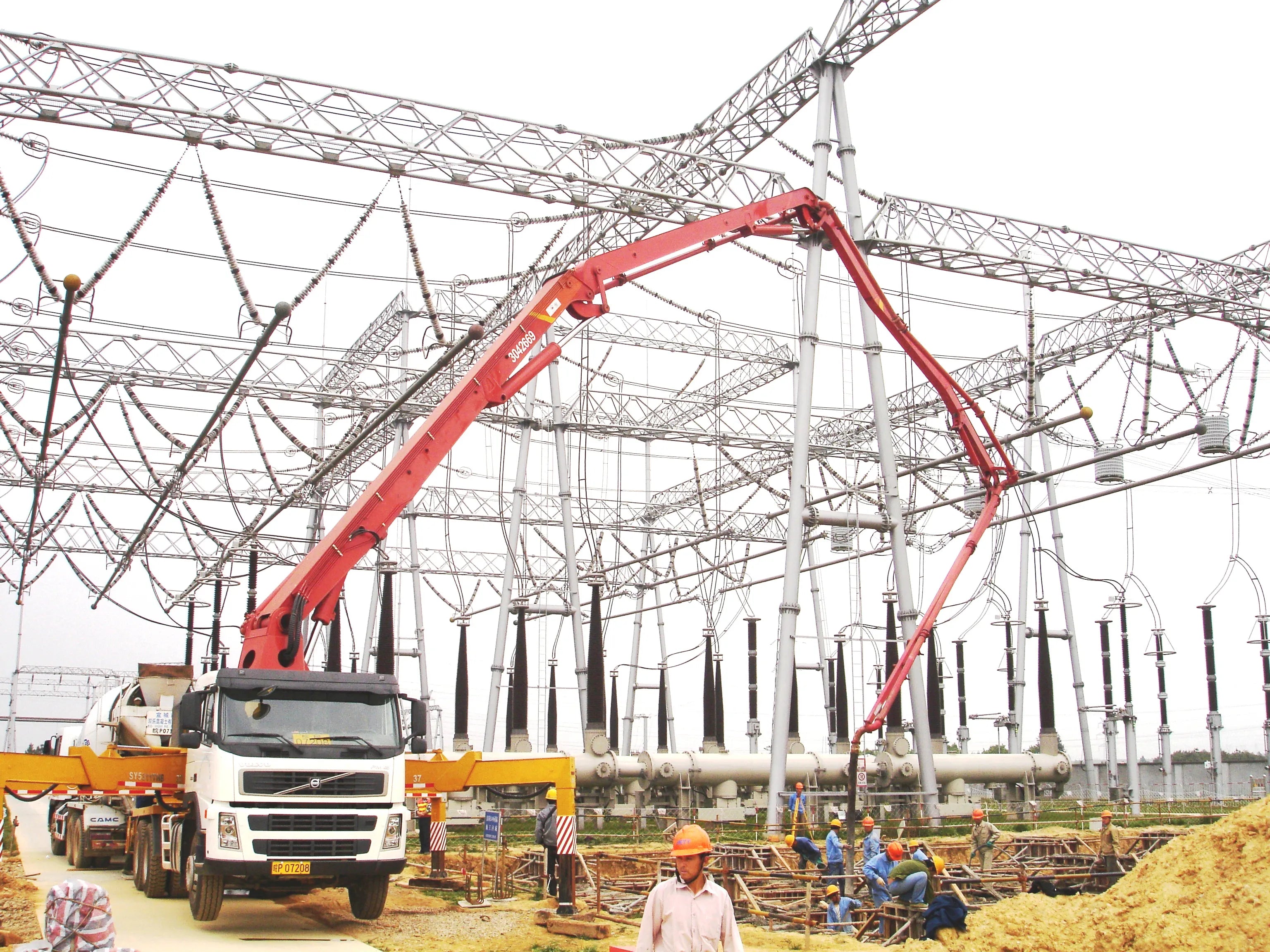 Concrete Pump Truck Boom 37M Trailer Mounted