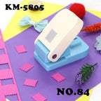 KAMEI Stamp Super Punch Heavy Duty ABS+ALLOY Craft Hole Punch 6 Sizes Available Paper Puncher for Fancy Scrapbooking