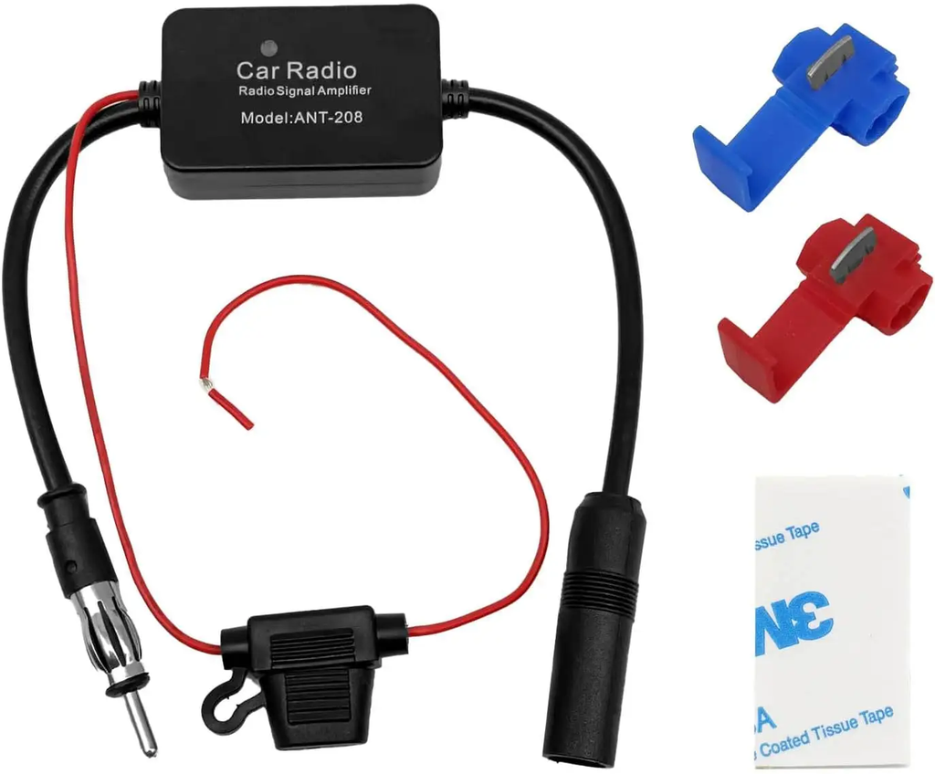 Kontec Car Radio FM DAB+ Digital Signal Amplifier with Antenna Bracket Installation