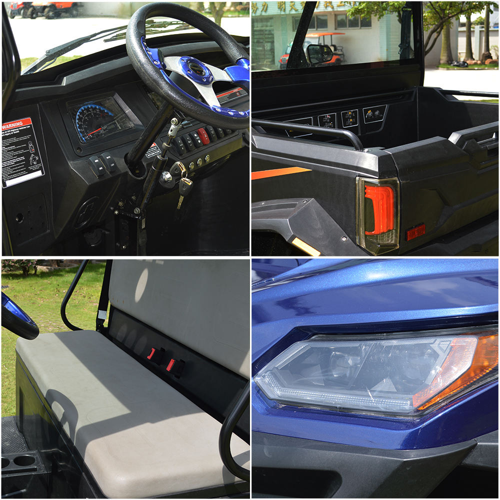 LVTONG All Terrain Vehicle ATV UTV Side by Side Electric Powered Heavy Duty Utility