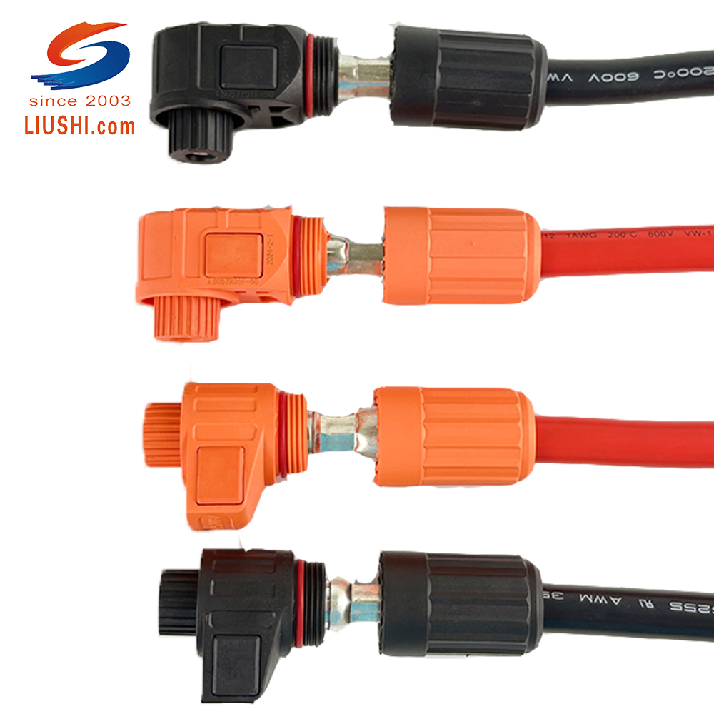 Liushi LS200A High-Current Copper Core Nylon Waterproof High Voltage Battery Terminal Power Connector Energy Storage Wiring