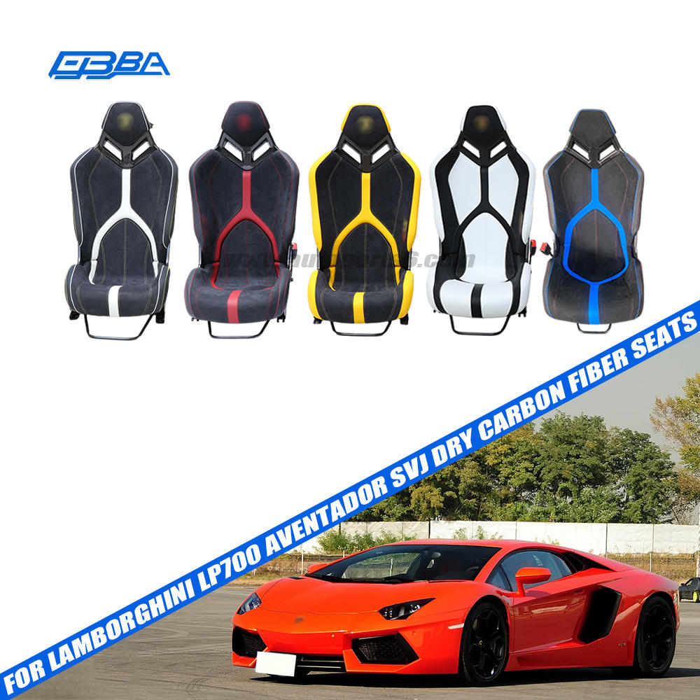 Long Lasting High End Customizable SVJ Dry Carbon Fiber Seat Car Seats For Lamborghini LP700 750 740 560 550 610 580