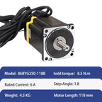 NEMA34 Hybrid Servo Step Motor 8.5 N.m High Torque 86X118mm Closed Loop Stepper Motor for Sewing Machine