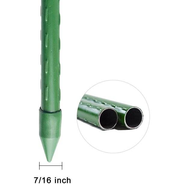 New Design Plant Support Plastic Metal 11mm Garden Stake for Plant Climbing Growth