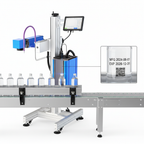 Online/Flying CO2 Laser Marking Machine with DXF Support for Metal & Non-Metal Engraving Code Logo Date Engraver