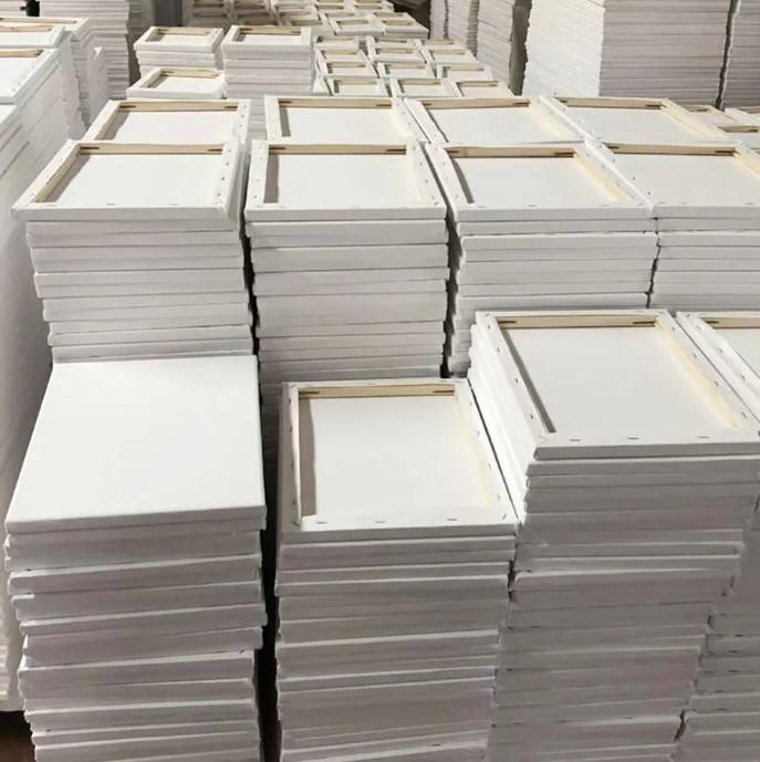 OEM Custom Size Artist Canvas Blank Stretched Canvas Wholesale 100% Cotton Art Painting Art Oil Painting Canvas
