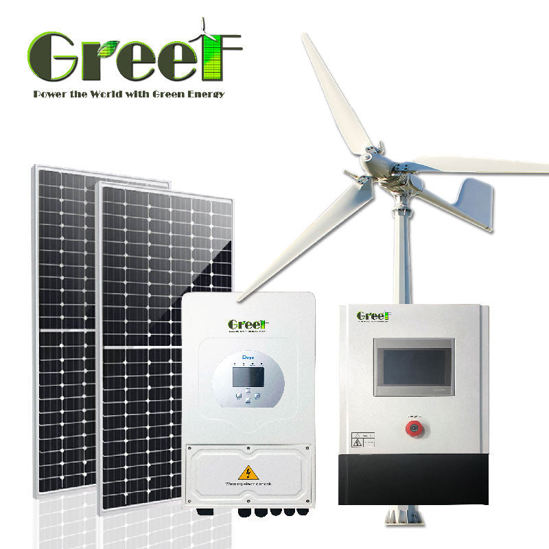 Off Grid Solar Energy System Wind Turbine Hybrid Complete Kit 10kw 20kw Full Package for Home Lithium Battery