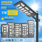 Parking Lot Lighting Waterproof Ip65 Outdoor Road Lamp 300w 500w 1000w 2000w Integrated All in One Led Solar Street Light