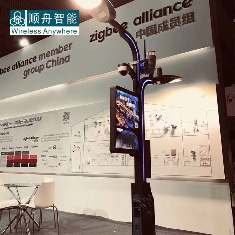 Smart Light Pole Street Light All in One CCTV Camera Pole