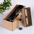 Wholesale Custom Logo Glass Hourglass Sand Timer Gift Box Set 30 Minute Sand Clock Office Decor Corporate Promotional