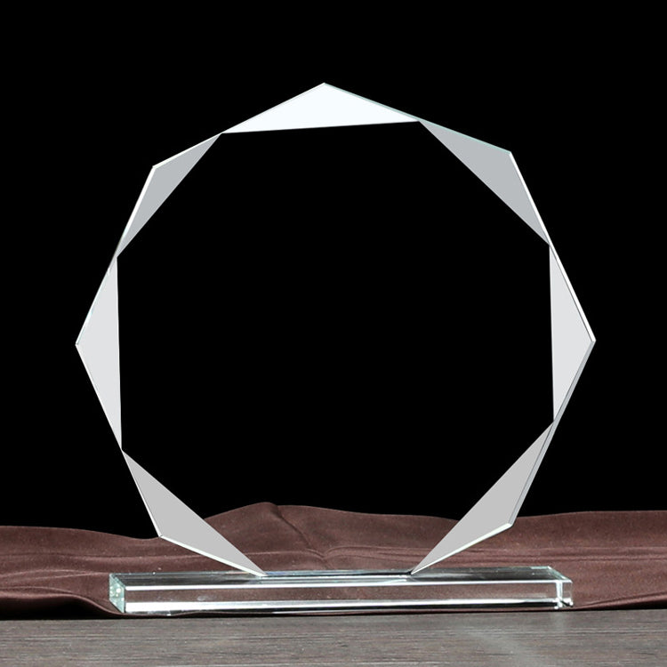 Custom Crystal Trophy Award Plaque Engraved Corporate