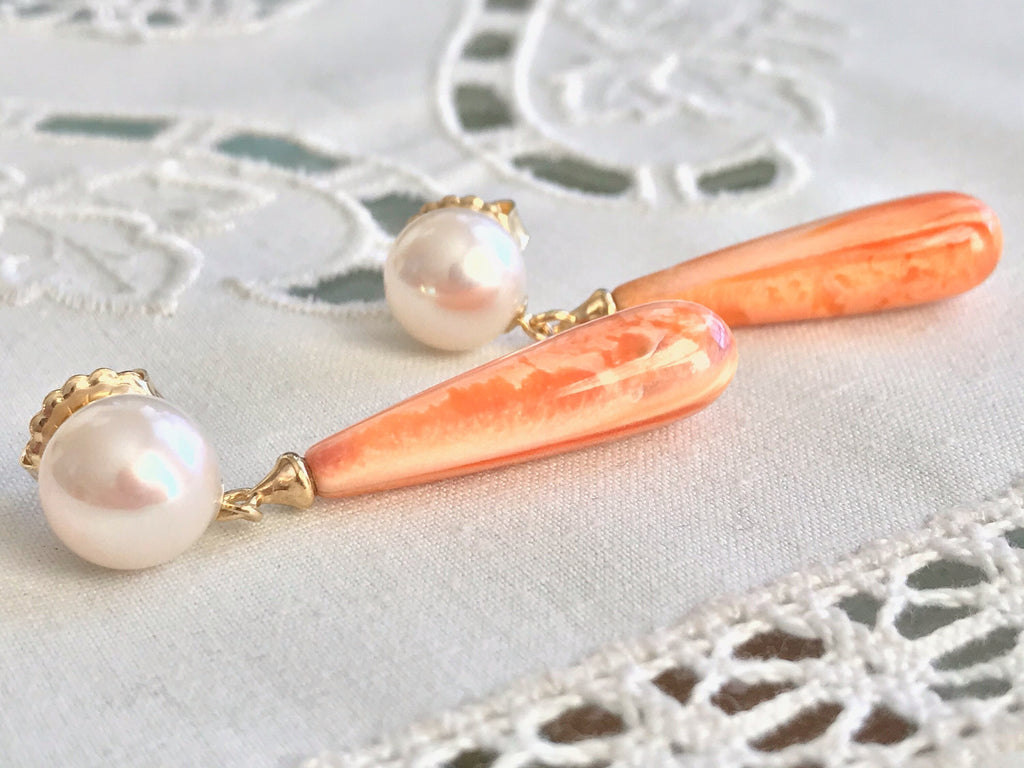 Pearl Earrings Freshwater 925 Silver Stud Women Set