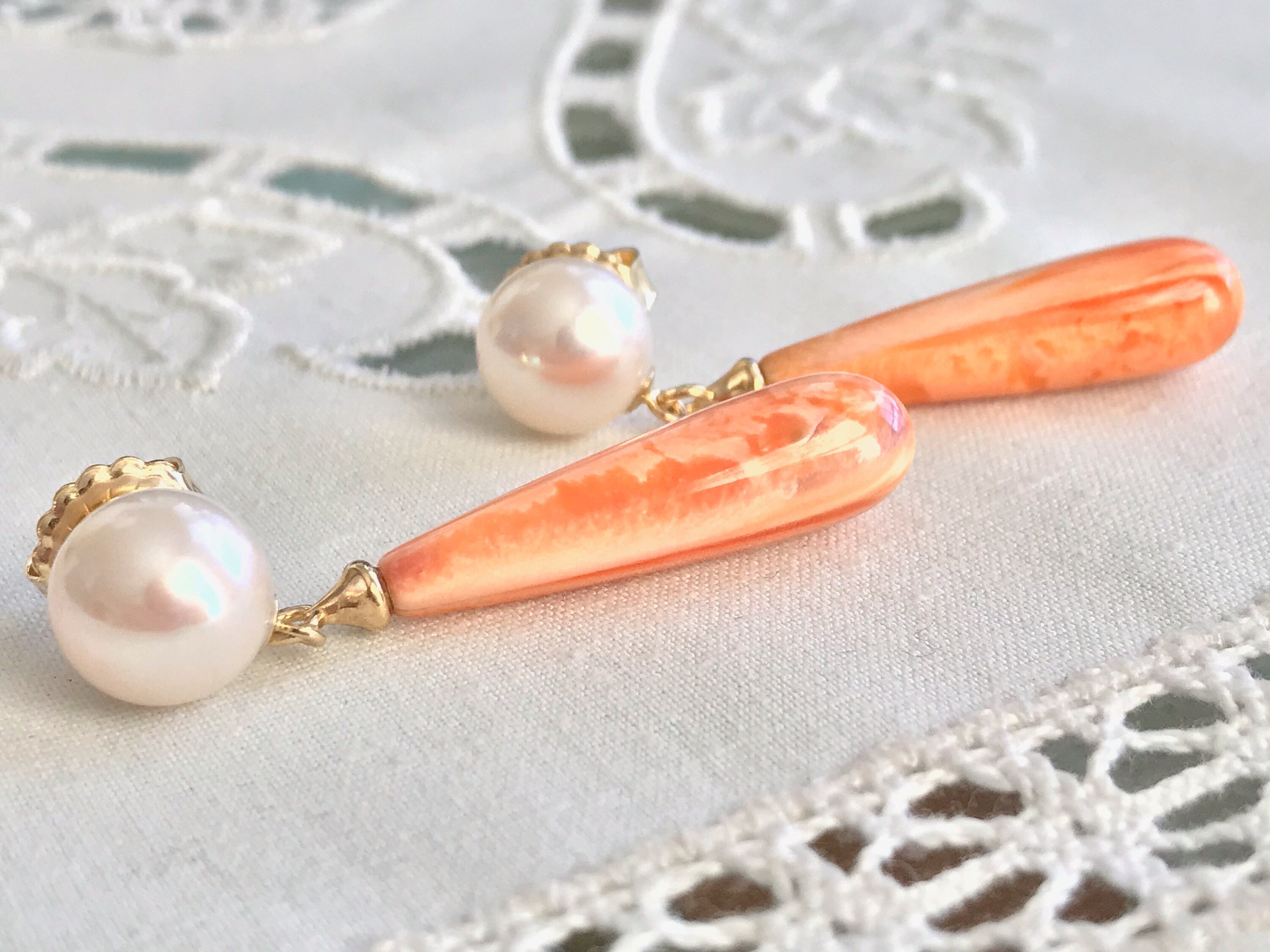 Pearl Earrings Freshwater 925 Silver Stud Women Set