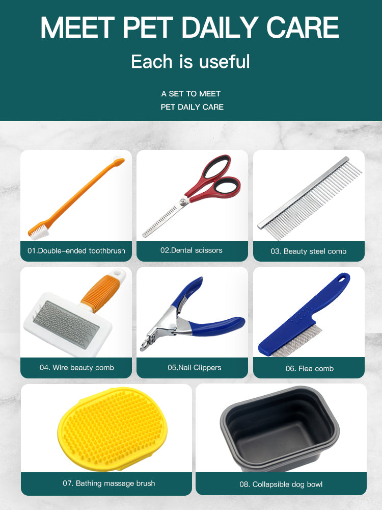 Pet Grooming Kit Clipper Trimmer Set Dog Cat Hair