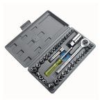 Socket Wrench Set 46pcs Ratchet Tool Kit Mechanic