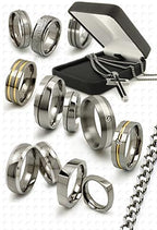 Titanium Ring Men Wedding Band 8mm Comfort Fit