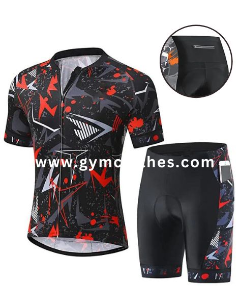 Cycling Jersey Set Men Short Sleeve Bike Kit Padded